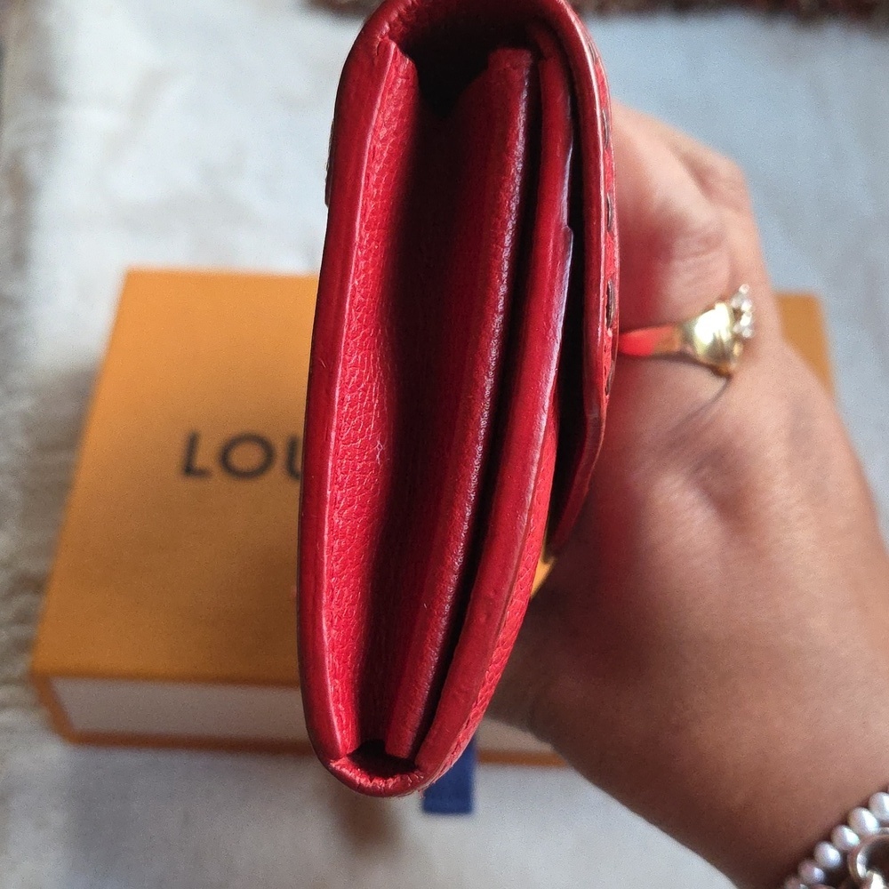 Louis‎ Vuitton Empreinte Red Leather Wallet - Picture 5 of 8